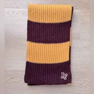 Abercrombie & Fitch A&F Y2K Wool Rugby Scarf 💜💛